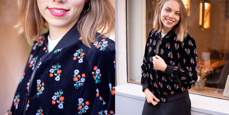 bomber en velours