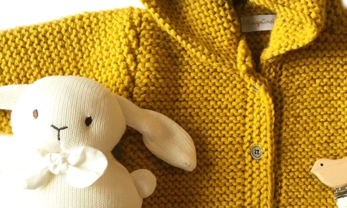 Layette tricotée en France par Rouge Amélie