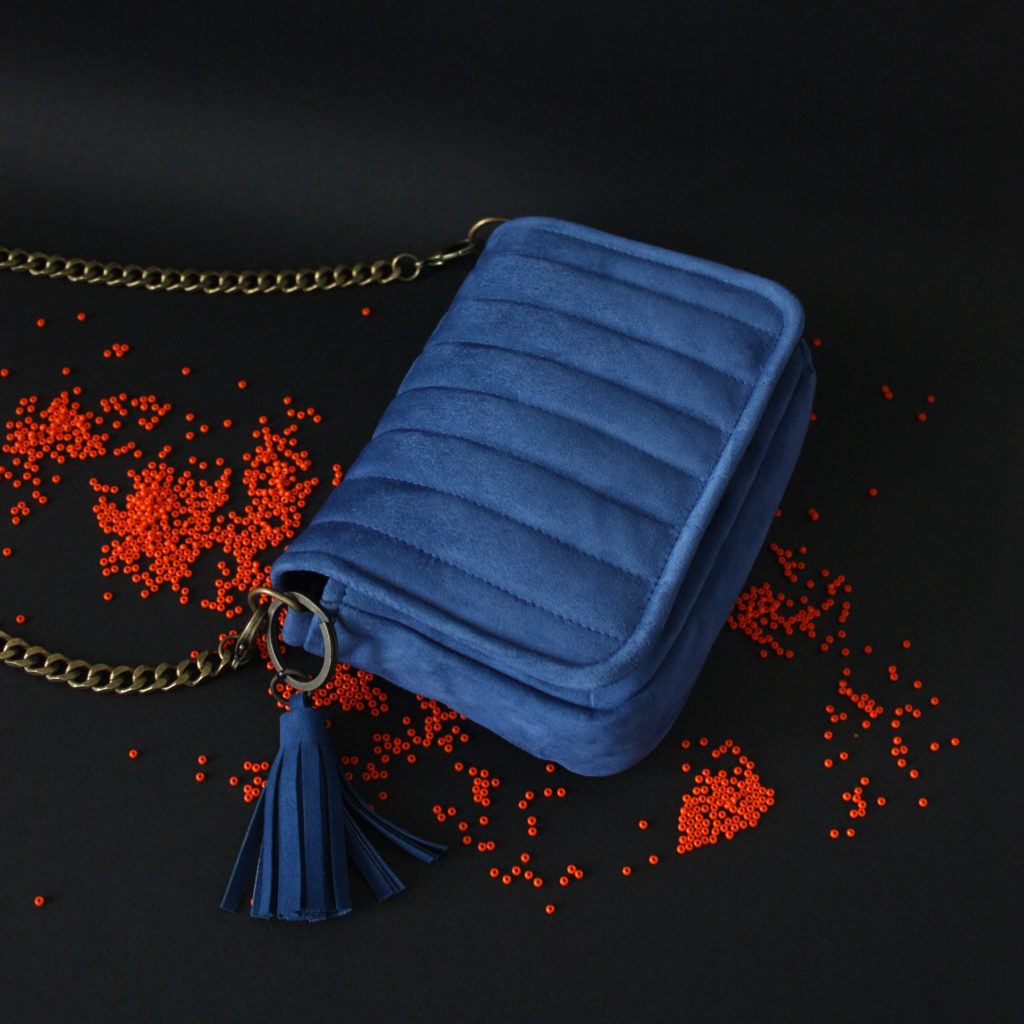 Atelier mars maroquinerie sac cuir bleu