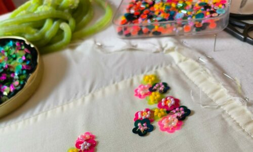 ATELIER La petite Eugènes<BR>Broderie perles et paillettes